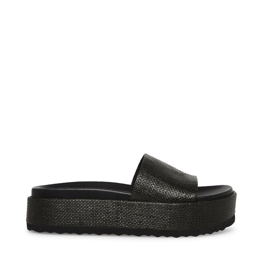 Black Steve Madden Kasper Women\'s Slides | PH 1708MFH